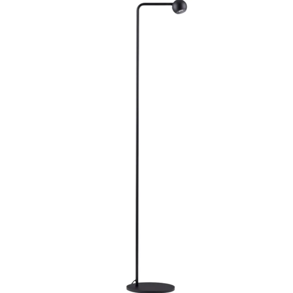 Lampade Da Terra-Selezionato da Mazzolaluce Lampada da terra moderna led 3000k orientabile nera