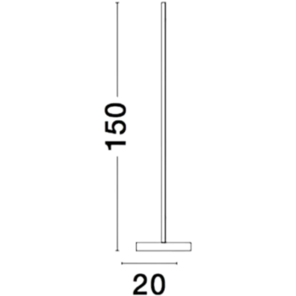 Lampade Da Terra-Selezionato da Mazzolaluce Lampada da terra moderna led 3000k per salotto minimale