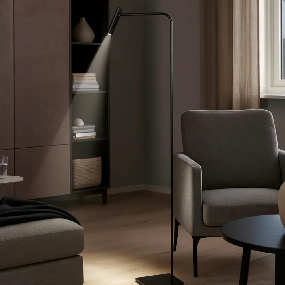 Lampade Da Terra-Selezionato da Mazzolaluce Lampada da terra moderna led 3000k per ufficio orientabile