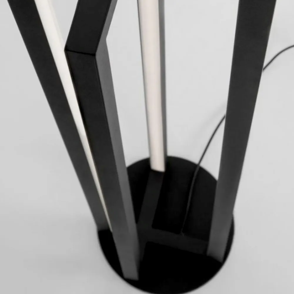 Lampade Da Terra-Selezionato da Mazzolaluce Lampada da terra moderna led 3000k rettangolare nera