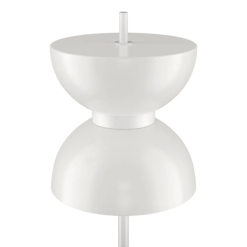 Lampade Da Terra-Maytoni Lampada da terra moderna kyoto led 3000k base in marmo bianco h145 cm