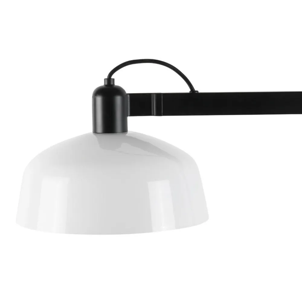 Lampade Da Terra-Selezionato da Mazzolaluce Lampada da terra moderna metallo nero e bianco minimalista