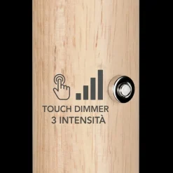 Lampade Da Terra-Selezionato da Mazzolaluce Lampada da terra moderna nera led 3000k per soggiorno h160 cm