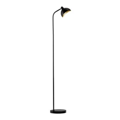 Lampade Da Terra-Selezionato da Mazzolaluce Lampada da terra moderna nera per salotto orientabile