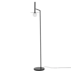 Lampade Da Terra-Selezionato da Mazzolaluce Lampada da terra moderna nera per salotto h165 cm