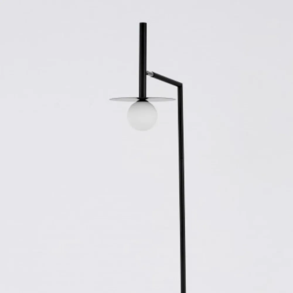Lampade Da Terra-Selezionato da Mazzolaluce Lampada da terra moderna nera per salotto h165 cm