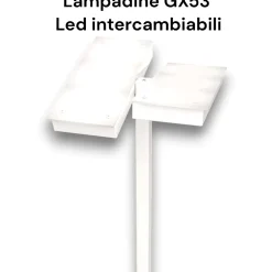 Lampade Da Terra-Top Light Lampada da terra moderna nera luci orientabili