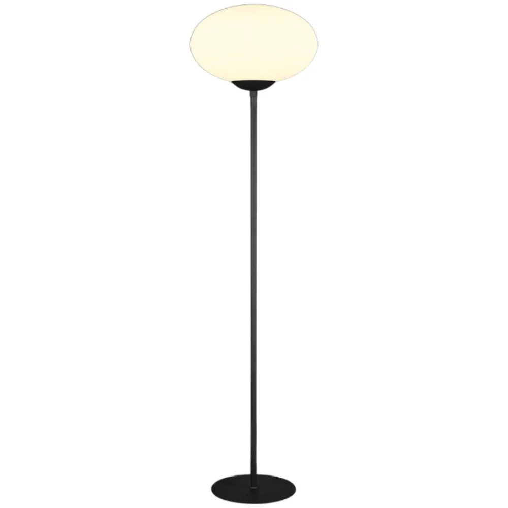 Lampade Da Terra-Selezionato da Mazzolaluce Lampada da terra moderna nera per camera da letto