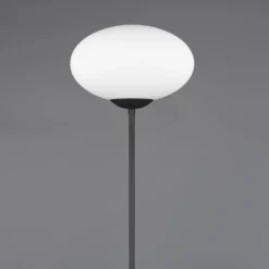 Lampade Da Terra-Selezionato da Mazzolaluce Lampada da terra moderna nera per camera da letto