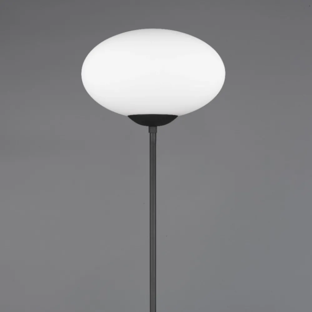 Lampade Da Terra-Selezionato da Mazzolaluce Lampada da terra moderna nera per camera da letto