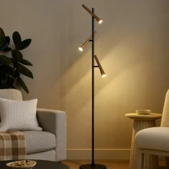 Lampade Da Terra-Selezionato da Mazzolaluce Lampada da terra moderna orientabile led da 2300k a 4000k luci orientabili