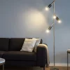 Lampade Da Terra-Selezionato da Mazzolaluce Lampada da terra moderna orientabile 3 led 2300k 3000k 4000k nickel opaco