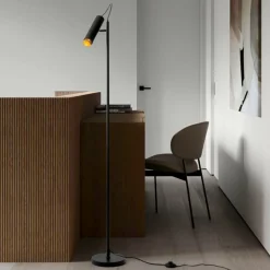 Lampade Da Terra-Selezionato da Mazzolaluce Lampada da terra moderna orientabile nera h160 cm