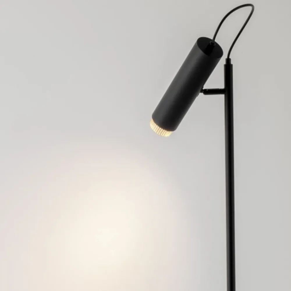 Lampade Da Terra-Selezionato da Mazzolaluce Lampada da terra moderna orientabile nera h160 cm