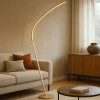 Lampade Da Terra-Ondaluce Lampada da terra moderna oro led 3000k style