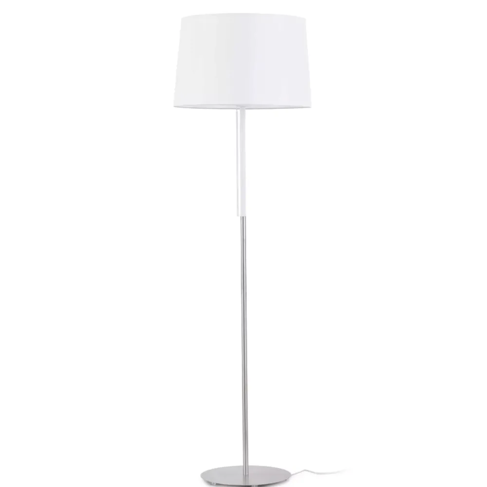 Lampade Da Terra-Selezionato da Mazzolaluce Lampada da terra moderna paralume bianco per soggiorno