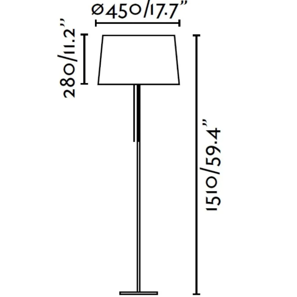 Lampade Da Terra-Selezionato da Mazzolaluce Lampada da terra moderna paralume bianco per soggiorno
