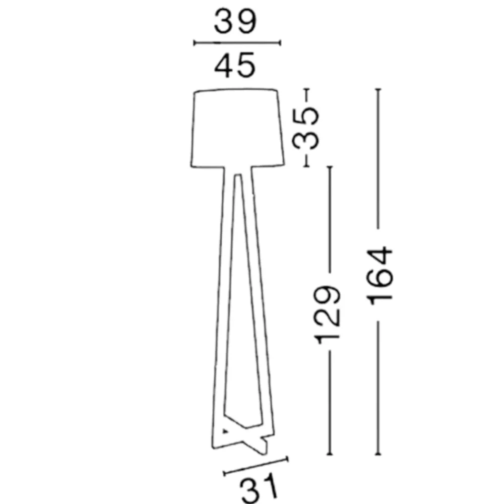 Lampade Da Terra-Selezionato da Mazzolaluce Lampada da terra moderna paralume bianco per salotto