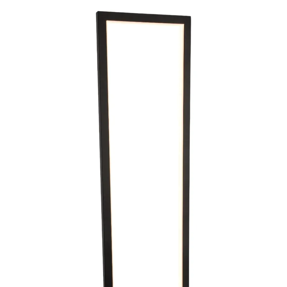 Lampade Da Terra-Selezionato da Mazzolaluce Lampada da terra moderna rettangolare nera led 36w 3000k design