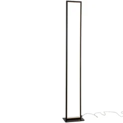 Lampade Da Terra-Selezionato da Mazzolaluce Lampada da terra moderna rettangolare nera led 36w 3000k design