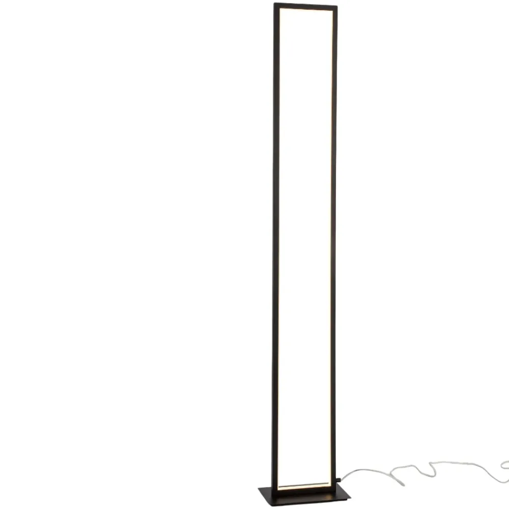 Lampade Da Terra-Selezionato da Mazzolaluce Lampada da terra moderna rettangolare nera led 36w 3000k design