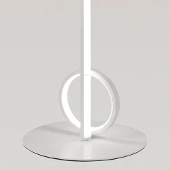 Lampade Da Terra-Selezionato da Mazzolaluce Lampada da terra moderna sottile bianca design led 24w 3000k