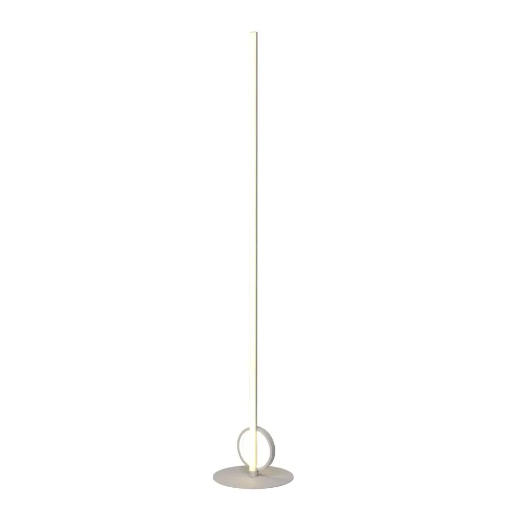 Lampade Da Terra-Selezionato da Mazzolaluce Lampada da terra moderna sottile bianca design led 24w 3000k