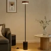 Lampade Da Terra-Selezionato da Mazzolaluce Lampada da terra moderno led 3000k metallo effetto legno