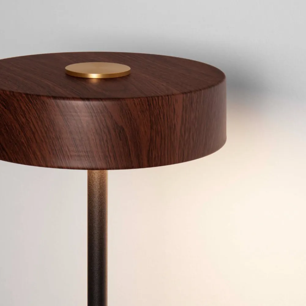 Lampade Da Terra-Selezionato da Mazzolaluce Lampada da terra moderno led 3000k metallo effetto legno