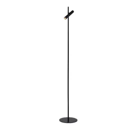 Lampade Da Terra-Selezionato da Mazzolaluce Lampada da terra nera con luce orientabile led 3000k dimmerabile