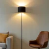Lampade Da Terra-Selezionato da Mazzolaluce Lampada da terra nera dal design moderno minimale