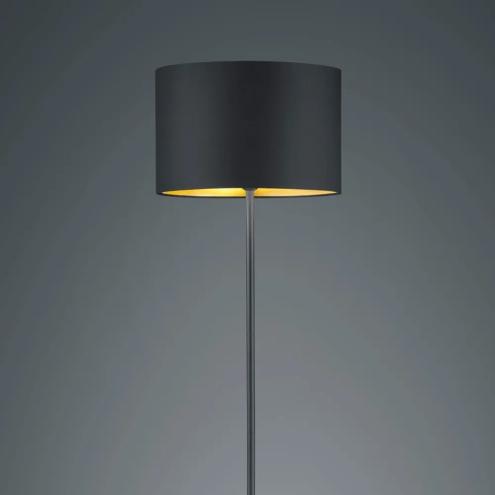 Lampade Da Terra-Selezionato da Mazzolaluce Lampada da terra nera dal design moderno minimale