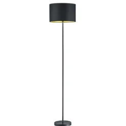 Lampade Da Terra-Selezionato da Mazzolaluce Lampada da terra nera dal design moderno minimale