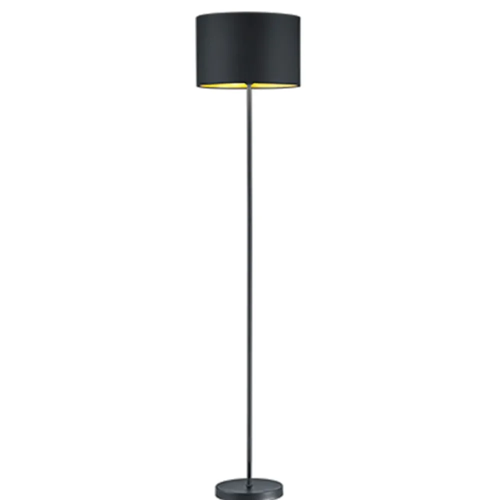 Lampade Da Terra-Selezionato da Mazzolaluce Lampada da terra nera dal design moderno minimale