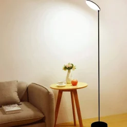 Lampade Da Terra-Selezionato da Mazzolaluce Lampada da terra nera led 30w 3000k orientabile moderna