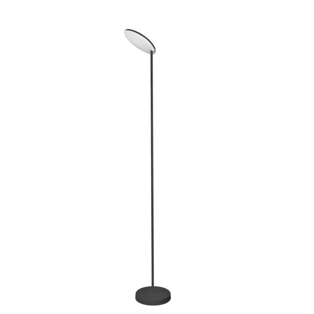 Lampade Da Terra-Selezionato da Mazzolaluce Lampada da terra nera led 30w 3000k orientabile moderna