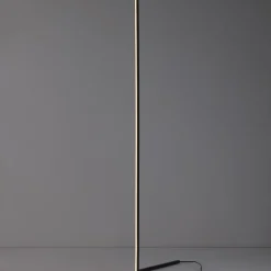 Lampade Da Terra-Selezionato da Mazzolaluce Lampada da terra nera moderna led 18w 3000k dimmerabile