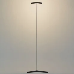Lampade Da Terra-Selezionato da Mazzolaluce Lampada da terra nera moderna led 20w 3000k dimmerabile fp
