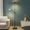 Lampade Da Terra-Selezionato da Mazzolaluce Lampada da terra nera moderna led da 2700k a 4000k orientabile