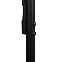 Lampade Da Terra-Selezionato da Mazzolaluce Lampada da terra nera piantana led doppia luce per ufficio moderna