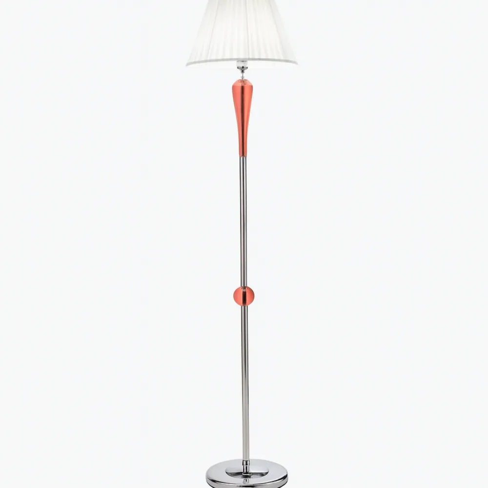 Lampade Da Terra-Ondaluce Lampada da terra pt villa vetro decorativi ambra