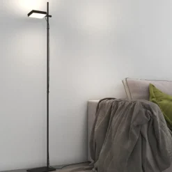 Lampade Da Terra-Top Light Lampada da terra orientabile nera led 20w 3000k 4000k toplight