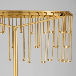 Lampade Da Terra-Selezionato da Mazzolaluce Lampada da terra oro ramato design moderna led stelle cadenti