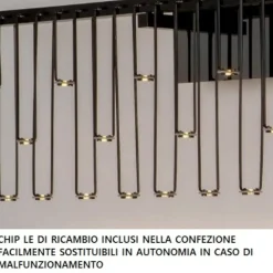 Lampade Da Terra-Selezionato da Mazzolaluce Lampada da terra oro ramato design moderna led stelle cadenti