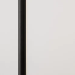 Lampade Da Terra-Selezionato da Mazzolaluce Lampada da terra pendente attacco a soffitto cilindro nero led 20w 3000k moderna