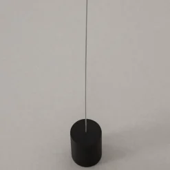 Lampade Da Terra-Selezionato da Mazzolaluce Lampada da terra pendente attacco a soffitto cilindro nero led 20w 3000k moderna