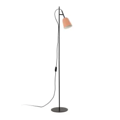 Lampade Da Terra-Selezionato da Mazzolaluce Lampada da terra per cameretta bimba metallo rosa e nero orientabile