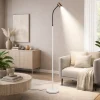 Lampade Da Terra-Selezionato da Mazzolaluce Lampada da terra per lettura luce orientabile beige caffe moderna