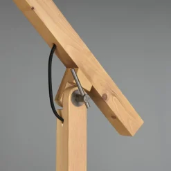 Lampade Da Terra-Selezionato da Mazzolaluce Lampada da terra per salotto h156 cm moderna nera orientabile