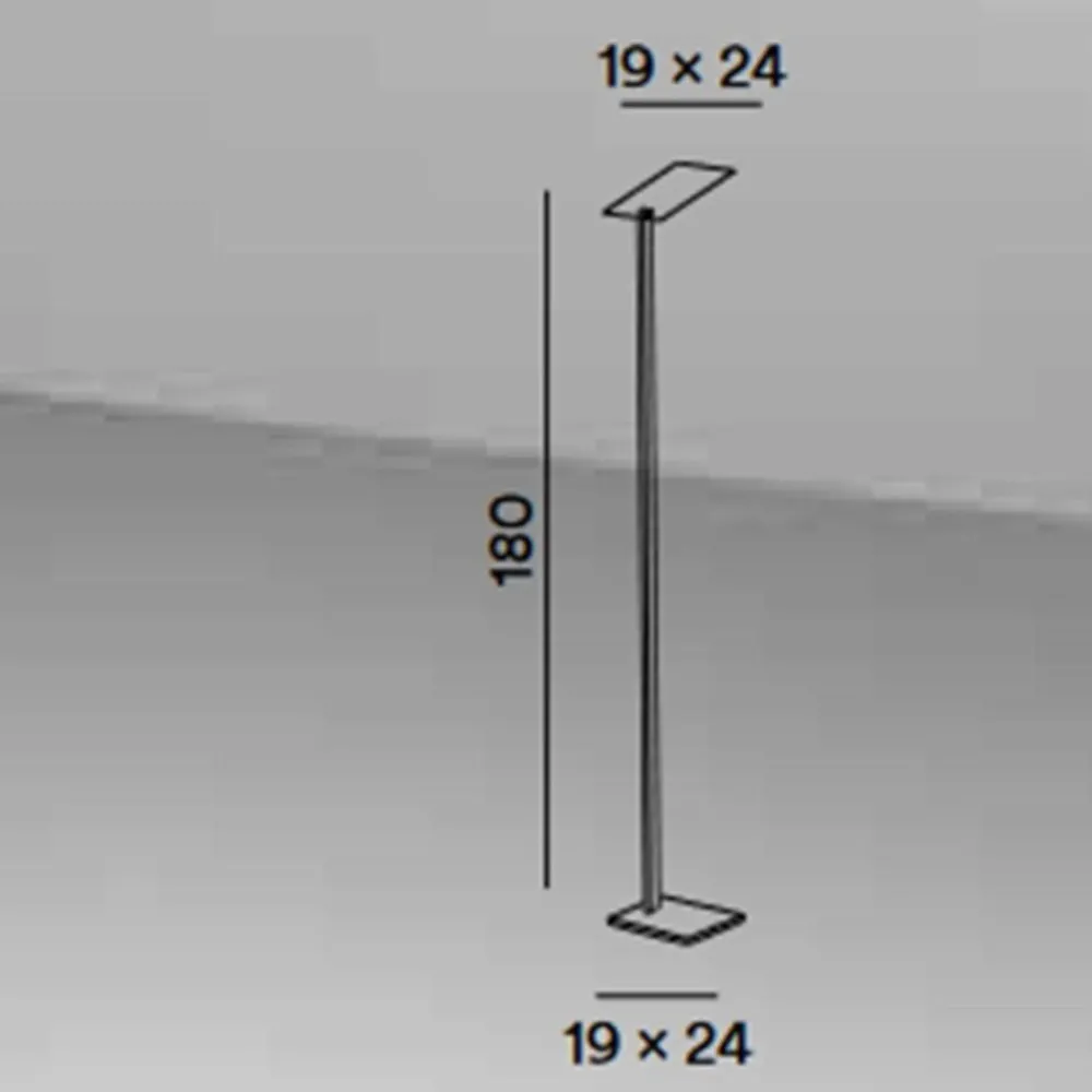 Lampade Da Terra-Perenz Illuminazione Lampada da terra per ufficio perenz quadra bianca led cct dimmerabile